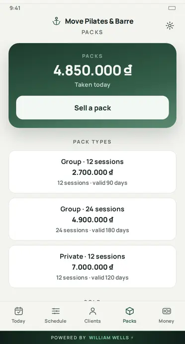Class packs